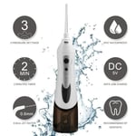 Irrigateur Oral Jet Hydropulseur Electrique Portable Jet Dentaire Nettoyage Oral Rechargeable IPX7 Etanche 3-Mode Dental Care