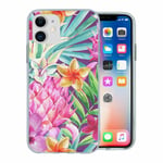 For Apple Iphone 11 Silicone Case Pineapple Tropical Print - S7045