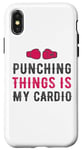 Coque pour iPhone X/XS Punching Things Is My Cardio Martial Arts