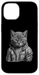 Coque pour iPhone 14 American Shorthair Cat Thug Cat Gangster Cat Gangster Life