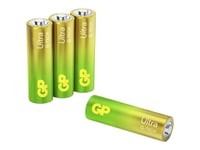 Gp Batteries Ultra Alkaline Gp15au, Engångsbatteri, Aa, Lr06, Alkalisk, 1,5 V, 4 Styck, Cd (Kadmium), Hg (Kvicksilver)