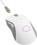 Mm731 Souris Gamer Rgb-Led Sans Fil Hybride, Ultralégère 59G - Capteur Optique 19K Dpi Paw3370, Switches Optiques 70 Millions De Clics, Masterplus+ (38K Dpi, Pc), Ergonomique - Blanc Mat