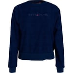 Tommy Hilfiger Tonal Logo Lounge Sweatshirt Mörkblå Medium Dam