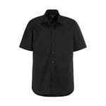 DerbyOfSweden Thomson Comfort S/S - skjorta - Black - XXL-45/46