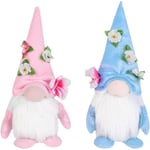 Plush, 2-pack Tomtar Dekoration Tomte Dockor Plysch Söta Ansiktslösa Dockor Mors Dag Dekorationer Mjuk Leksak Perfekt Hemkök Dekoration Ornament Dekoration