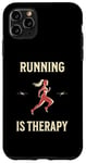 Coque pour iPhone 11 Pro Max Running Therapy Pantalon de course à pied pour femme