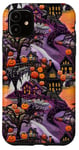 Coque pour iPhone 11 Coque d'Halloween mignonne citrouille effrayante pour femmes, hommes, filles, garçons