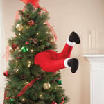 35cm Christmas Tree Large Bendy Stick Out Santa Legs Decoration Novelty Elf