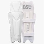 DSC Xliite Limited Edition Wicket Keeping Legguard | Color: White | Size: Adult | Material: PVC | Pre Curved for Better Fit and Comfort | Wrap Around Side Wing