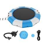 VEVOR Trampoline Aquatique Gonflable de 415 cm pour Piscine Lac Bleu et Blanc