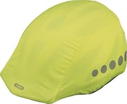 Abus Casquette Anti-Pluie pour Casques - Protection Anti-Pluie avec réflecteurs décoratifs et élastique - Hydrofuge - Jaune