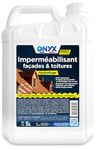 Onyx Professionnel - Imperméabilisant Hydrofuge Façades et Toitures, Supports Poreux - Effet Déperlant, Protection Longue Durée - Fabrication Française - 5L