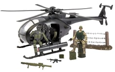 World Peacekeepers 1:18 Kamphelikopter m.2 figurer