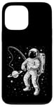 Coque pour iPhone 13 Pro Max Funny Planet Astronaute Galaxie Espace Astronaute Pêche