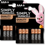 DURACELL AAA Simply LR03 MN2400 Stilo 1.5V Alkaline Batteries Long Last 12 Pack