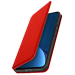 Xiaomi 12 Lite Wallet Cover Case Video Stand Feature Red