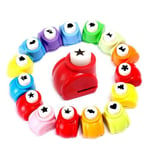 Hole Punch Craft Set, 10-pack Punch Shape Craft Punch Scrapbook Supplies Shape Punch Olika stilar slumpmässigt