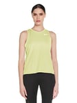 Nike W NK Miler Tank Débardeur Femme, Limelight/(Reflective Silv), FR : S (Taille Fabricant : S)