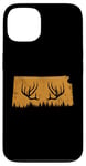 Coque pour iPhone 13 Abri de jardin Chasseur d'élan en bois de cerf