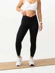 Nike One Dri-Fit High-Rise 7/8 Wrap Tights - Dame - Sort - S