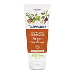 Natessance - Crème Corps Nourrissante Argan Fleur D’Oranger - Soins du corps - Certifié Bio Cosmos Organic - Tube 100% végétal 200 ml