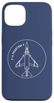 Coque pour iPhone 13 Insigne d'avion à réaction américain F-4 Phantom II