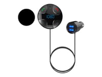 4Smarts - Bluetooth Handsfree/Fm-Sändare/Laddare - Svart