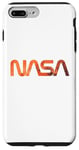 Coque pour iPhone 7 Plus/8 Plus Logo rétro de la NASA Mars Worm Patch Space Exploration Graphic