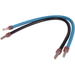 Cable de connexion avec embout serti H07VK 10MM² 0,26M bleu et noir - 707741 - Bleu / Noir - Debflex