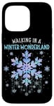 iPhone 14 Pro Max Walking In A Winter Wonderland Tie Dye Snowflake Christmas Case