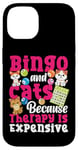 iPhone 14 Bingo Player Cat Bingo And Cats Because Therapy Is Expensive Case