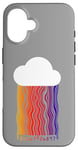 iPhone 16 Cloud with Rainbow Rain Code Wave Case