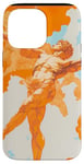 Coque pour iPhone 14 Pro Max Orange Art tropical moderne – Création d'Adam par Michel-Ange