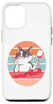 Coque pour iPhone 12/12 Pro Les chats et le vin font tout bien Kitty Animal Cat Lover