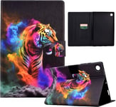 Housse Pour Samsung Galaxy Tab A9 Plus/A9+ Smx210/X215/X216 Etui Tablette Samsung Tab A9 Plus Avec Fentes Pour Cartes Coque Tablette Samsung Tab A9 Plus Tigre De Couleur