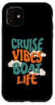 Coque pour iPhone 11 Bateau de croisière Bateau Vie Marins Vacances Vacances Voile Rivière