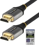 Cable Hdmi 2.1 8K-4M-Cable Hdmi Certifie Ultra High Speed 48Gbps-8K 60Hz/4K 120Hz Hdr10+ Earc-Cordon Ultra Hd 8K Hdmi-Ecran/Tv/Affichage-Gaine Flexible Tpe(Hdmm21V3M)