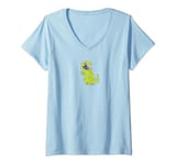 Rugrats Reptar Mini Center Icon V-Neck T-Shirt