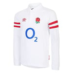 Umbro Boys England Home Classic Licensed Long Sleeve Shirt White L