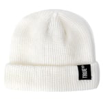 (valkoinen)Letter True Unisex 10 väriä Sailor Fishermans Winter Pipo Hattu Ribbed Neulottu Meloni Lippalakki Solid Skullcap Baggy Retro Ski Hat