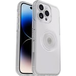 OtterBox Otter plus Pop Case for iPhone 14 Pro Max, Shockproof, Drop proof, Protective Case with PopSockets PopGrip, 3x Tested to Military Standard, Clear