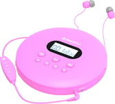 CD100 Rechargeable Bluetooth CD Player | 12Hr Portable Playtime | in Car Compati