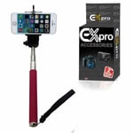 Ex-Pro® Extendable Self Portrait Selfie Stick Monopod Holder for HTC Phone Pink