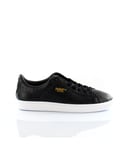 Puma Basket Classic Citi Black Leather Mens Trainers 357349 01 - Size UK 4