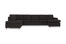 U-soffa Nevada XL Divan Höger - Antracit Grå,Krom Scandinavian Choice