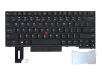 Lite-On - Erstatningstastatur For Bærbar Pc - Med Trackpoint, Ultranav - Qwerty - Usa - Svart - Fru - For Thinkpad E48x  E49x  L380  L380 Yoga  L390  L390 Yoga  L480  L490  T480  T49x