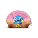 Disney Lilo and Stitch Muffin-Casual Oval Coin Purse, Pink, 12 x 9 cm