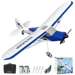 VOLANTEXRC Avion Télécommandé 2 Canaux Jouets de Chasse télécommandés, 2.4GHz Planeur RTF, RC Plane, RC Avion avec 2 Batteries, Facile à Piloter pour Les Enfants et Les débutants (Sport CUB S2)