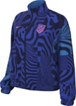 Nike Atletico Madrid Veste de football Atlético Madrid Essential Windrunner Third Veste de football en tissu pour femme Hyper Royal/Pink Glow, FQ3134-405, XS