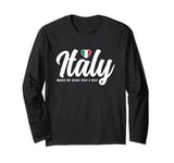 Italian Souvenirs Makes My Heart Skip A Beat I Love Italy Long Sleeve T-Shirt